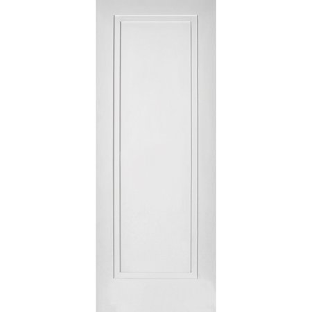 CODEL DOORS 34" x 96" Primed 1-Panel 2-Step Interior Shaker Slab Door 2180pri8491